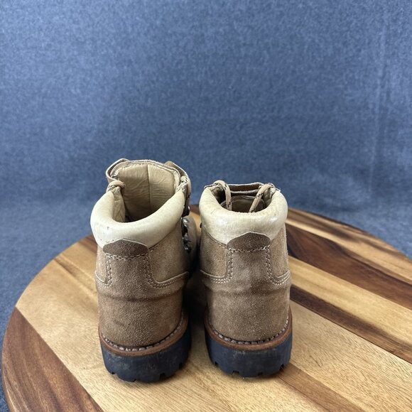Vintage Mont Blanc Sears Brown Suede Leather Hiking Mountaineering Boots 4.5B - Picture 6 of 10
